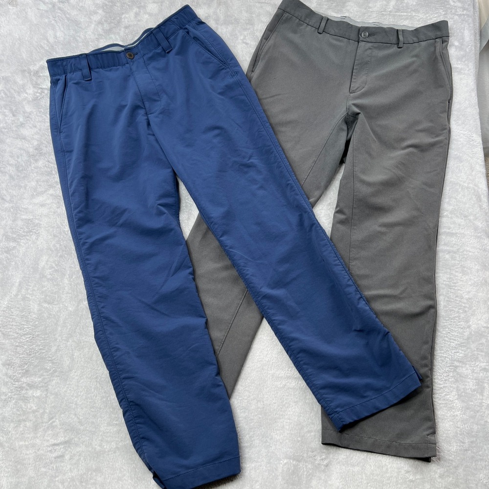Nike Under Armour Dri-FIT Golf Pants Size 32x30 Blue Grey Mens Performance Lot